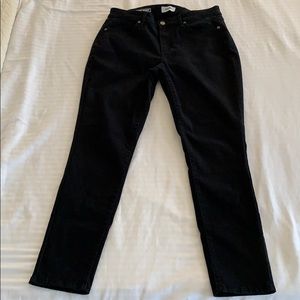 Sonoma curvy skinny jeans, soft, black, size 12